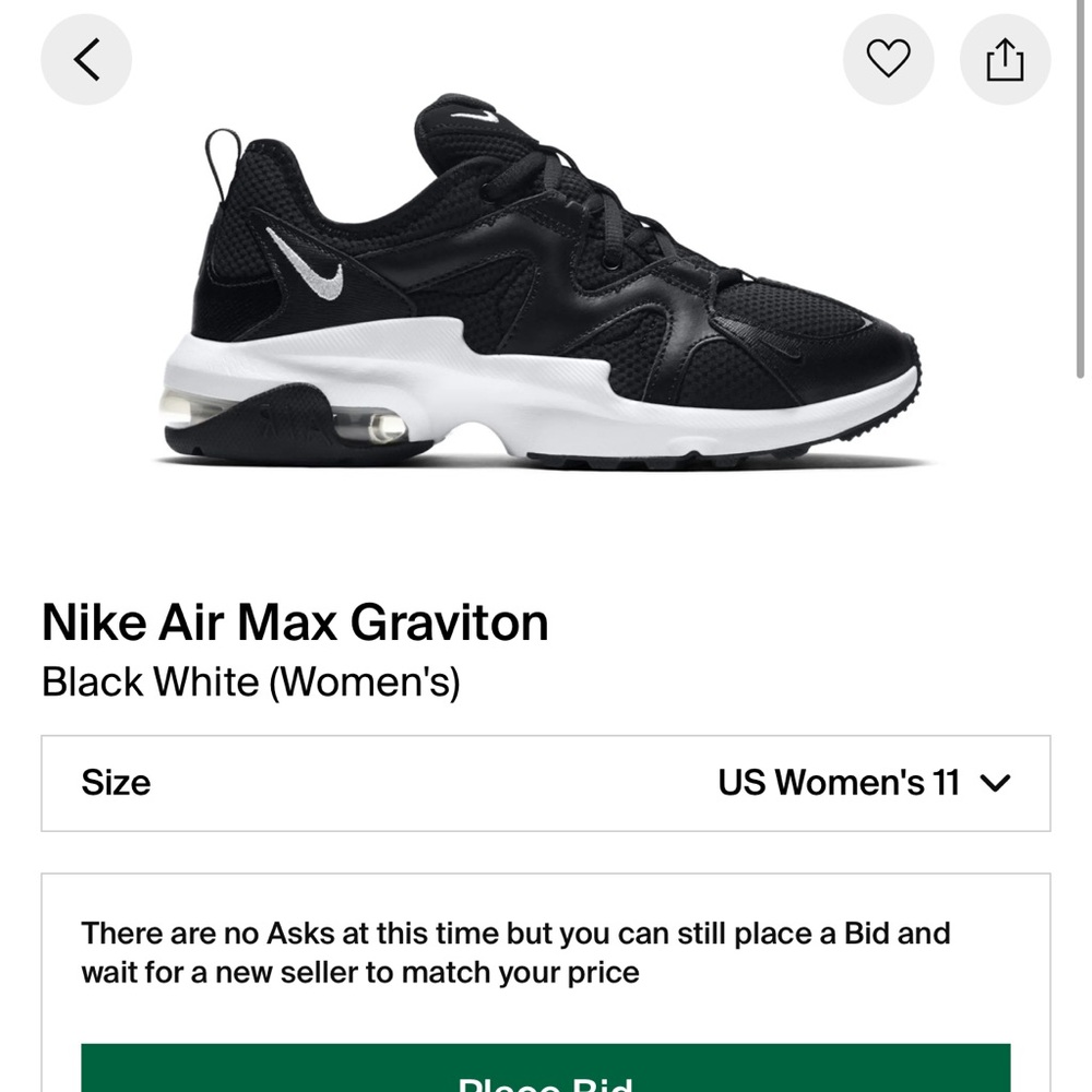 Woman’s Nike air max graviton worn once great condition